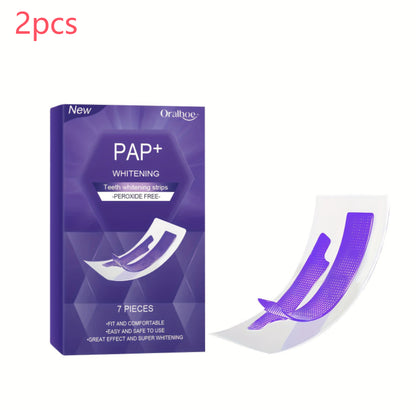 Whitening Teeth Strips Purple Teeth Strips Dry-application