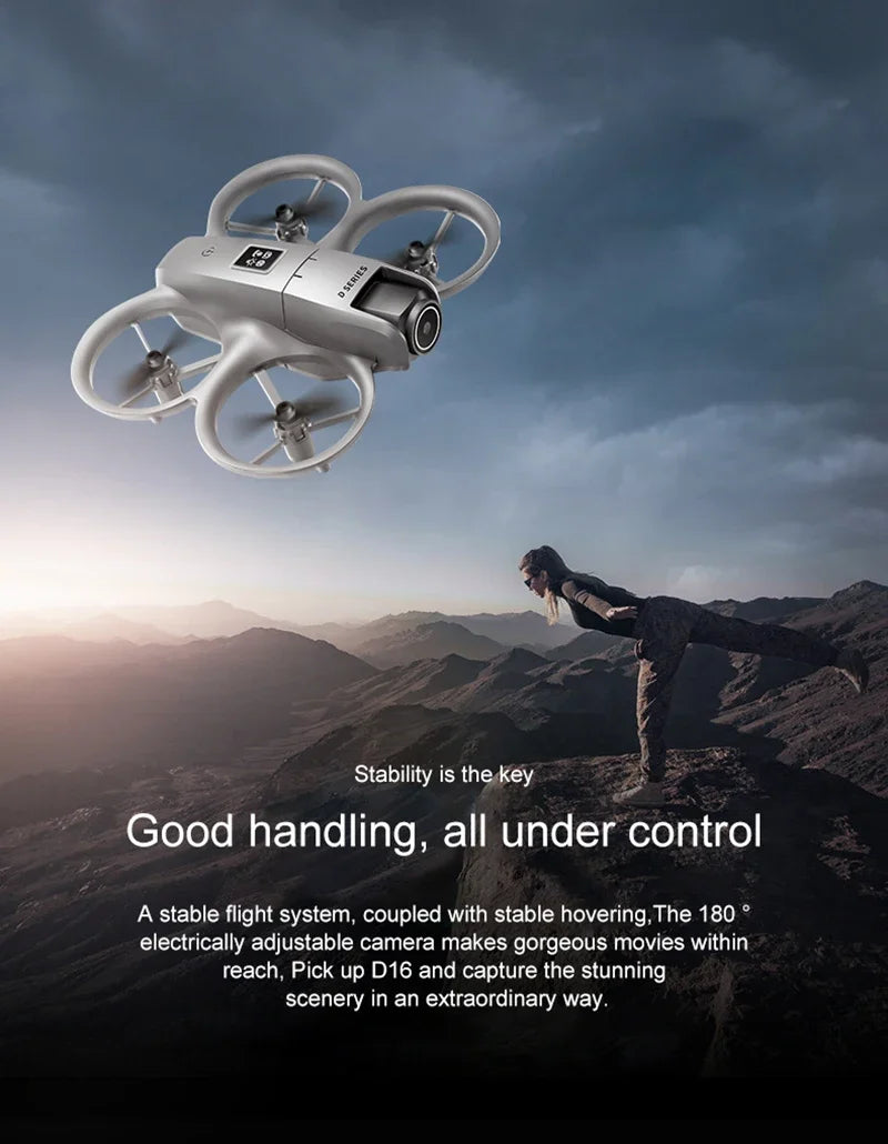 D16 8K Dual Camera GPS Drone – Smart Obstacle Avoidance & Stable Flight
