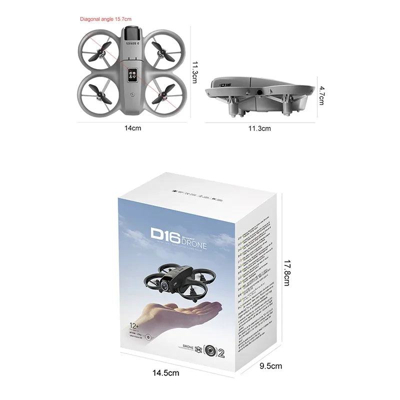 D16 8K Dual Camera GPS Drone – Smart Obstacle Avoidance & Stable Flight